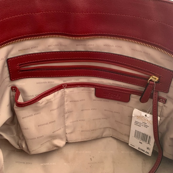 Michael Kors Cherry Lace Leather Purse - Picture 11 of 13